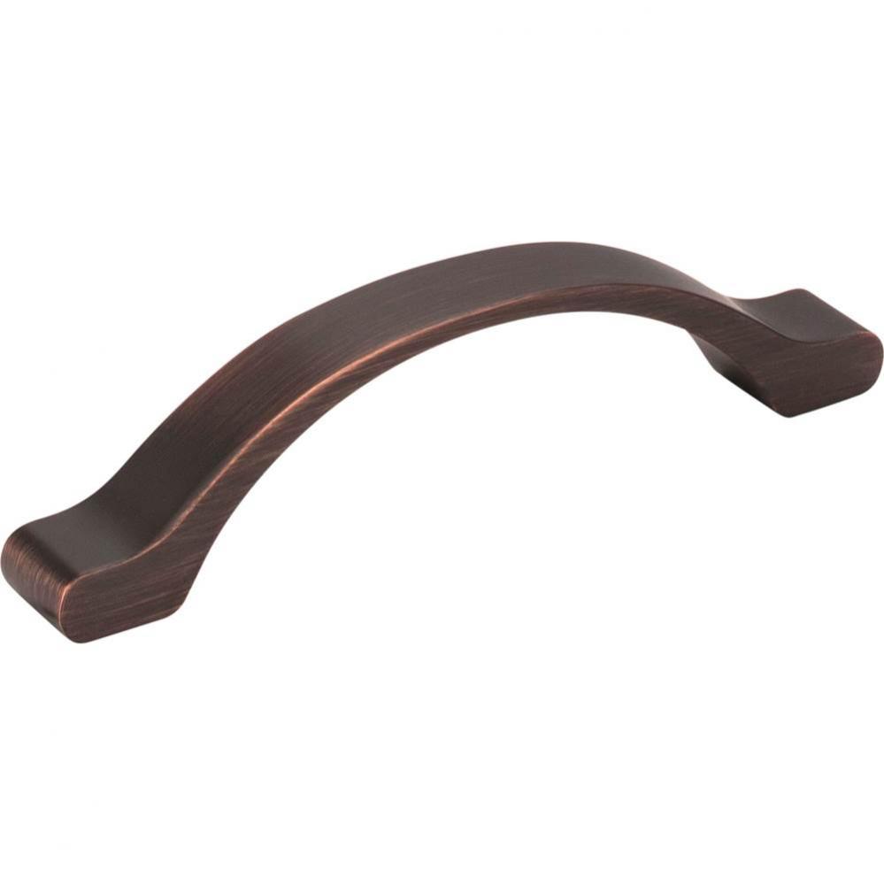 96 mm Center-to-Center Brushed Oil Rubbed Bronze Arched Seaver Cabinet Pull