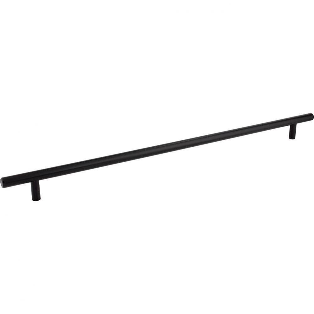 544 mm Center-to-Center Hollow Matte Black Stainless Steel Naples Cabinet Bar Pull
