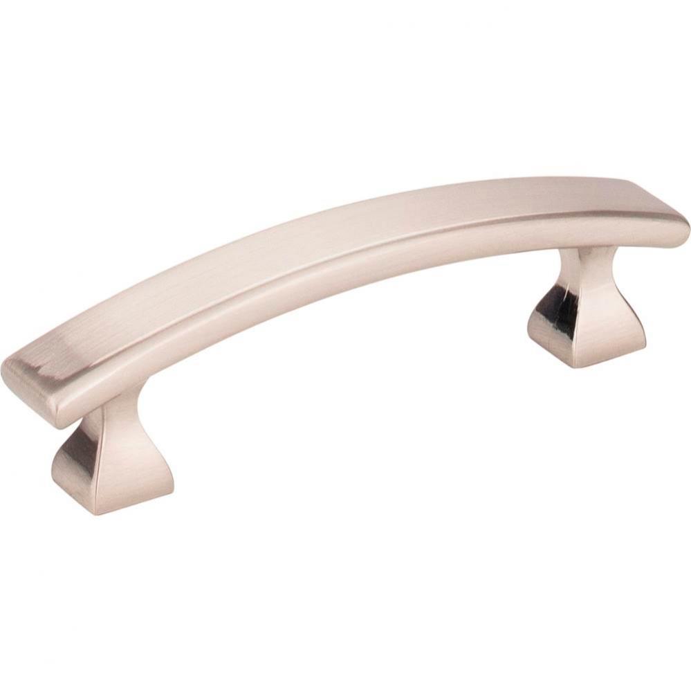 3&apos;&apos; Center-to-Center Satin Nickel Square Hadly Cabinet Pull