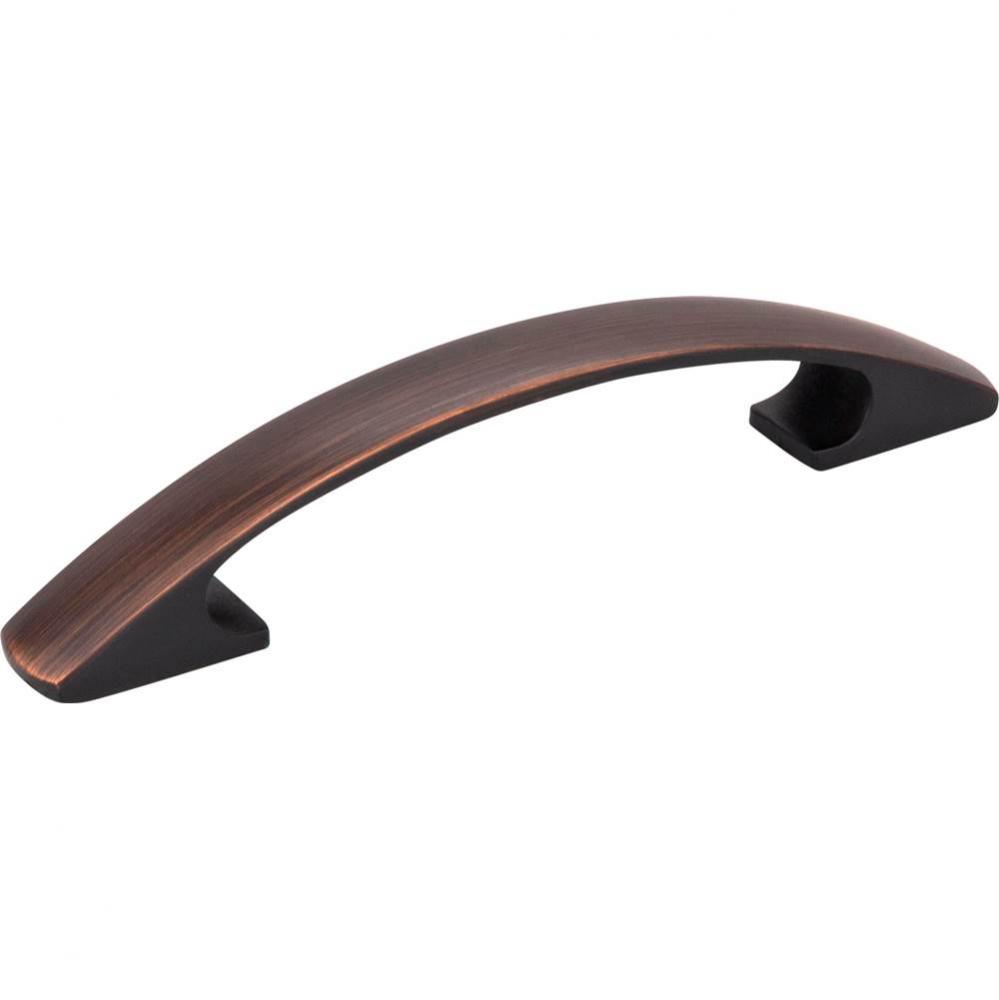 96 mm Center-to-Center Brushed Oil Rubbed Bronze Arched Strickland Cabinet Pull