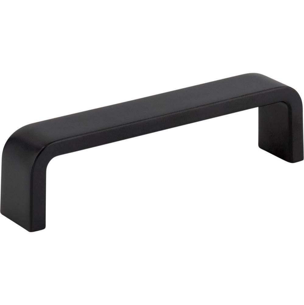 4&apos;&apos; Center-to-Center Matte Black Square Asher Cabinet Pull