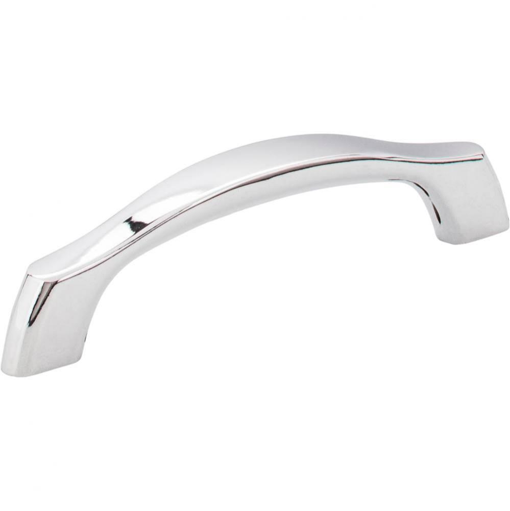 96 mm Center-to-Center Polished Chrome Aiden Cabinet Pull