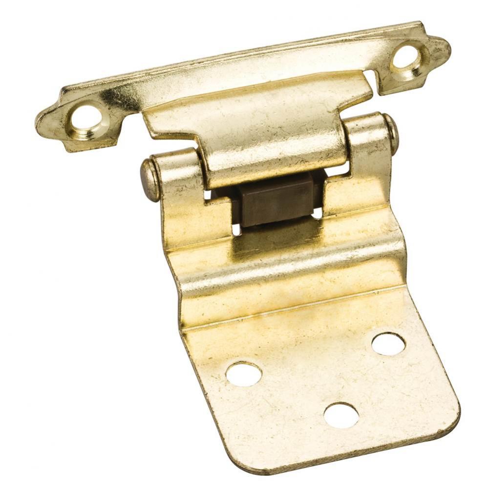 Traditional 3/8&apos;&apos; Inset Hinge with Semi-Concealed Frame Wing - Polished Brass