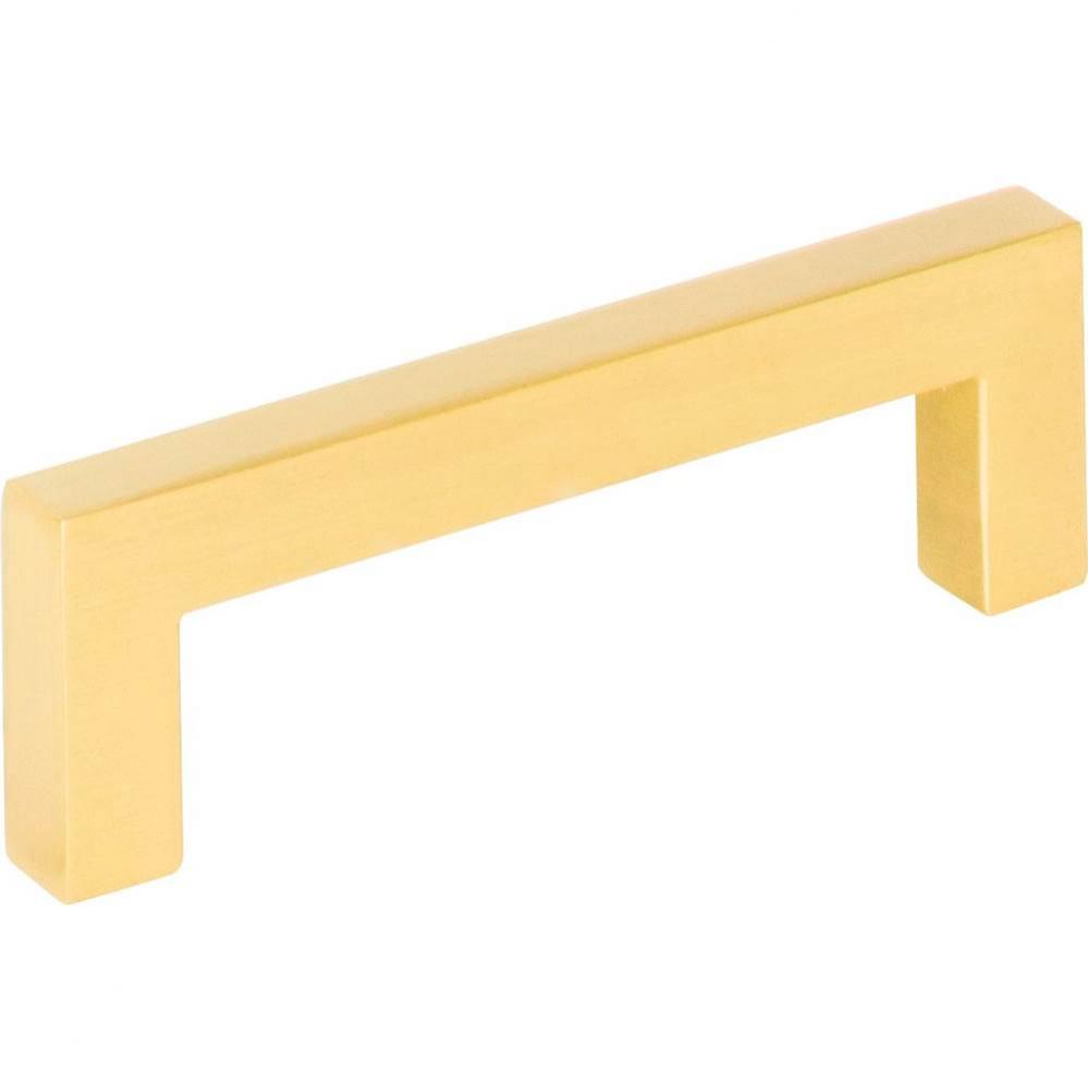 3&apos;&apos; Center-to-Center Brushed Gold Square Stanton Cabinet Bar Pull