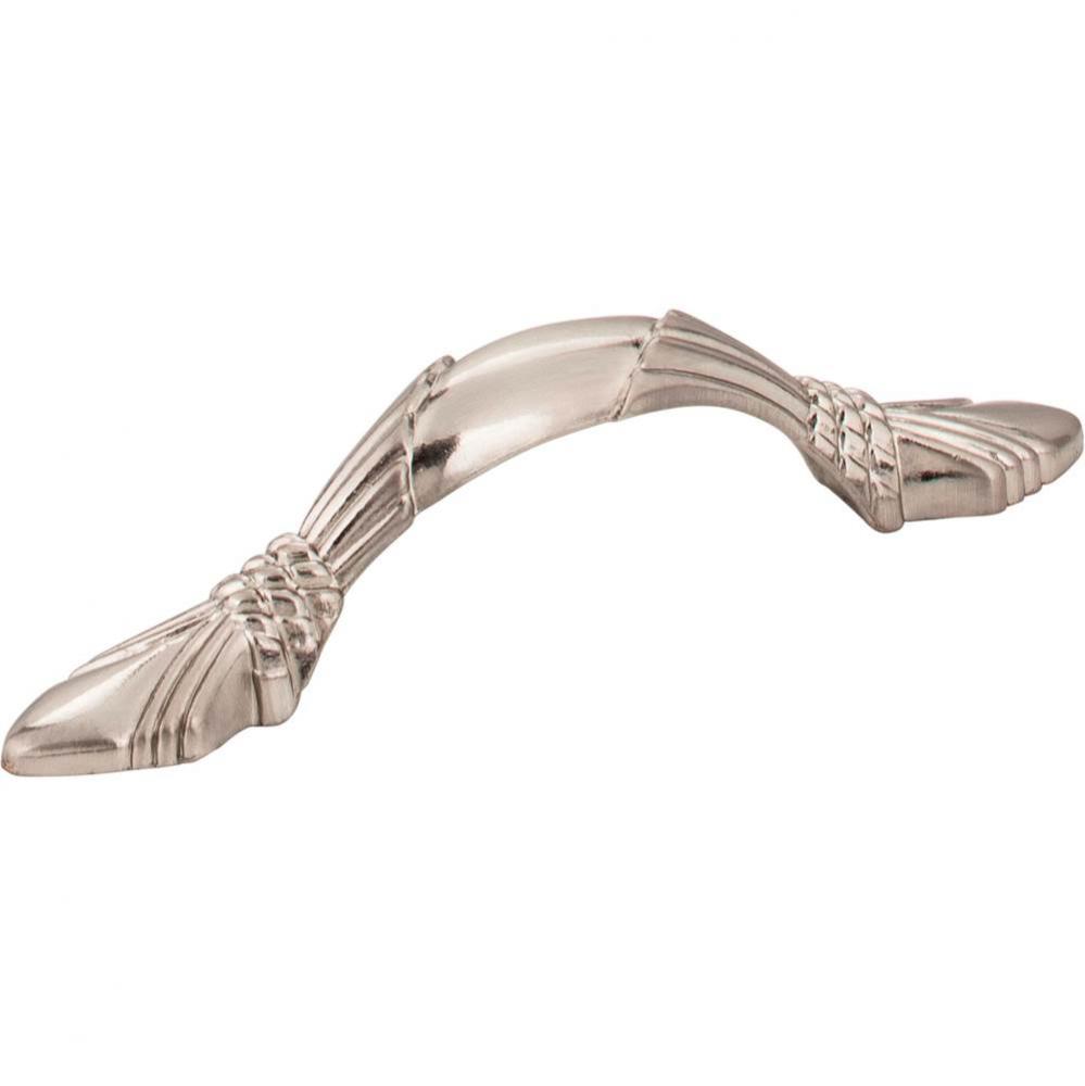 3&apos;&apos; Center-to-Center Satin Nickel Baroque Capri Cabinet Pull