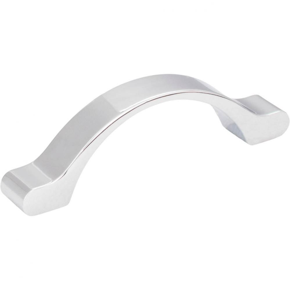 3&apos;&apos; Center-to-Center Polished Chrome Arched Seaver Cabinet Pull