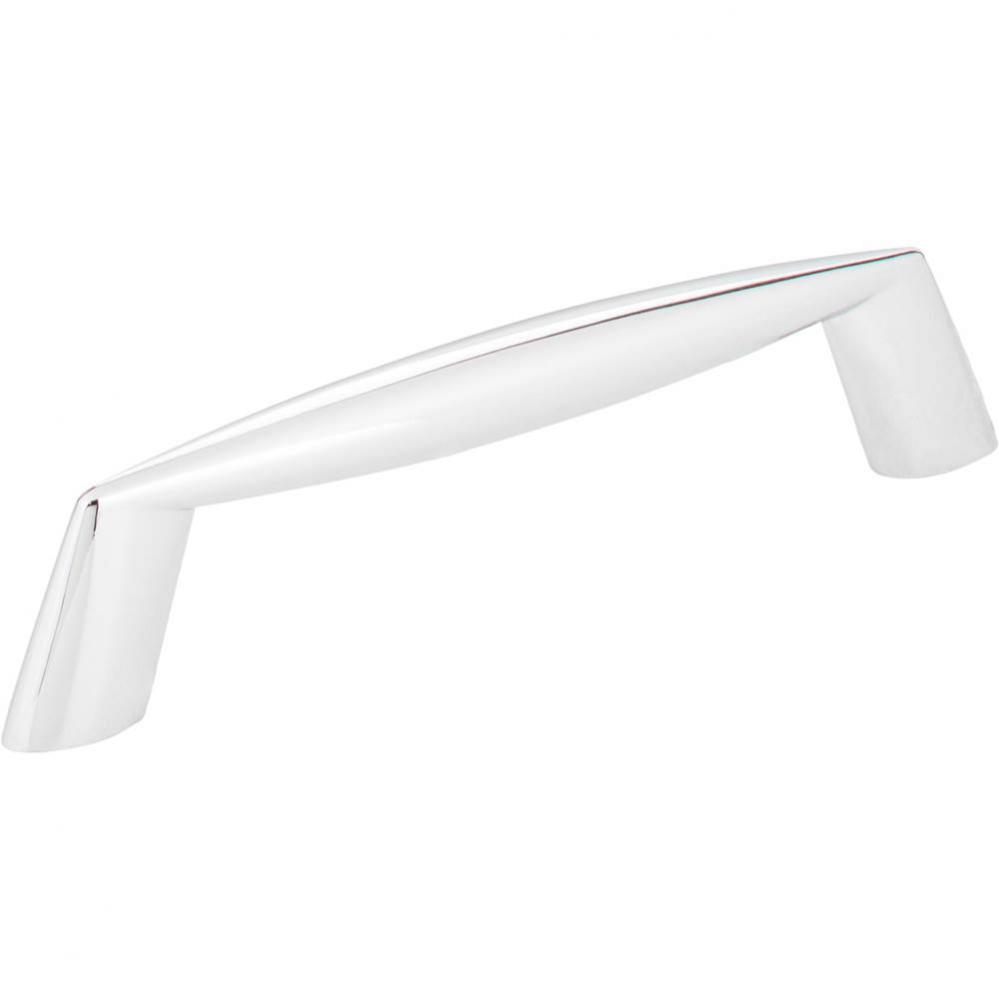 96 mm Center-to-Center Polished Chrome Zachary Cabinet Pull
