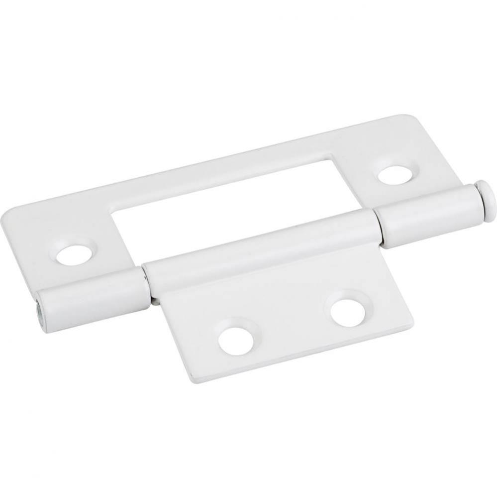 White 3&apos;&apos; Loose Pin Non-Mortise Hinge 4 Hole