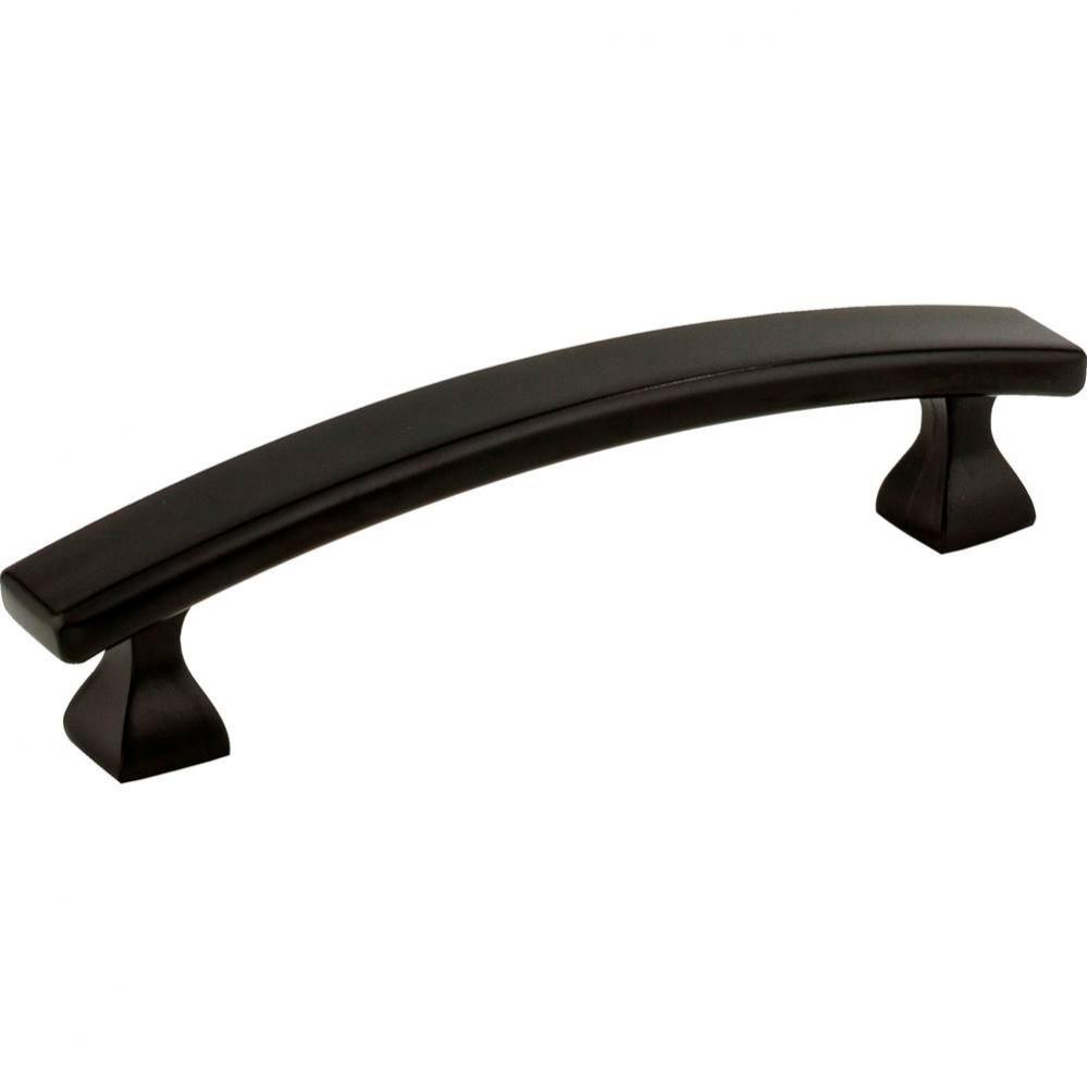 96 mm Center-to-Center Matte Black Square Hadly Cabinet Pull