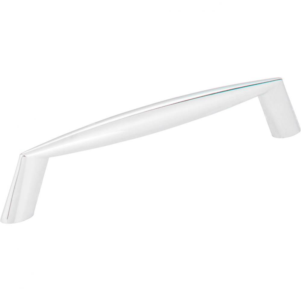 128 mm Center-to-Center Polished Chrome Zachary Cabinet Pull