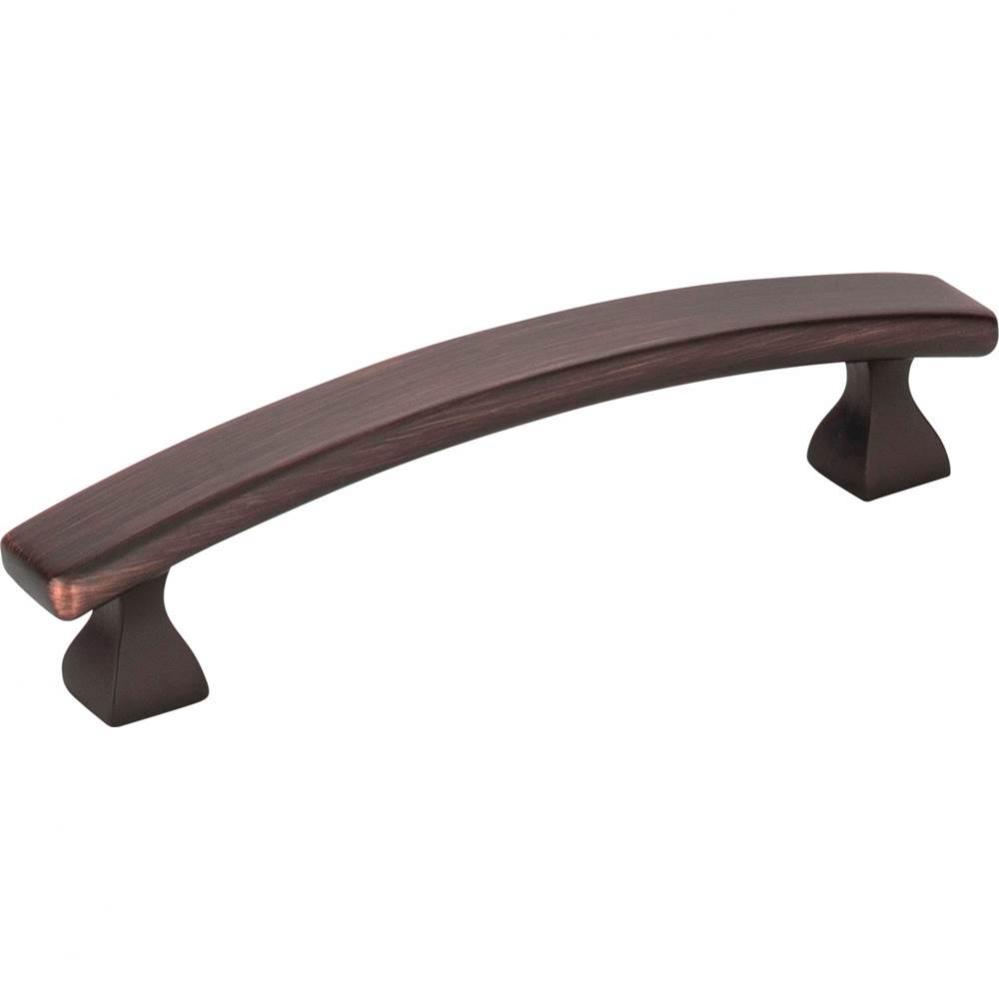 96 mm Center-to-Center Brushed Oil Rubbed Bronze Square Hadly Cabinet Pull