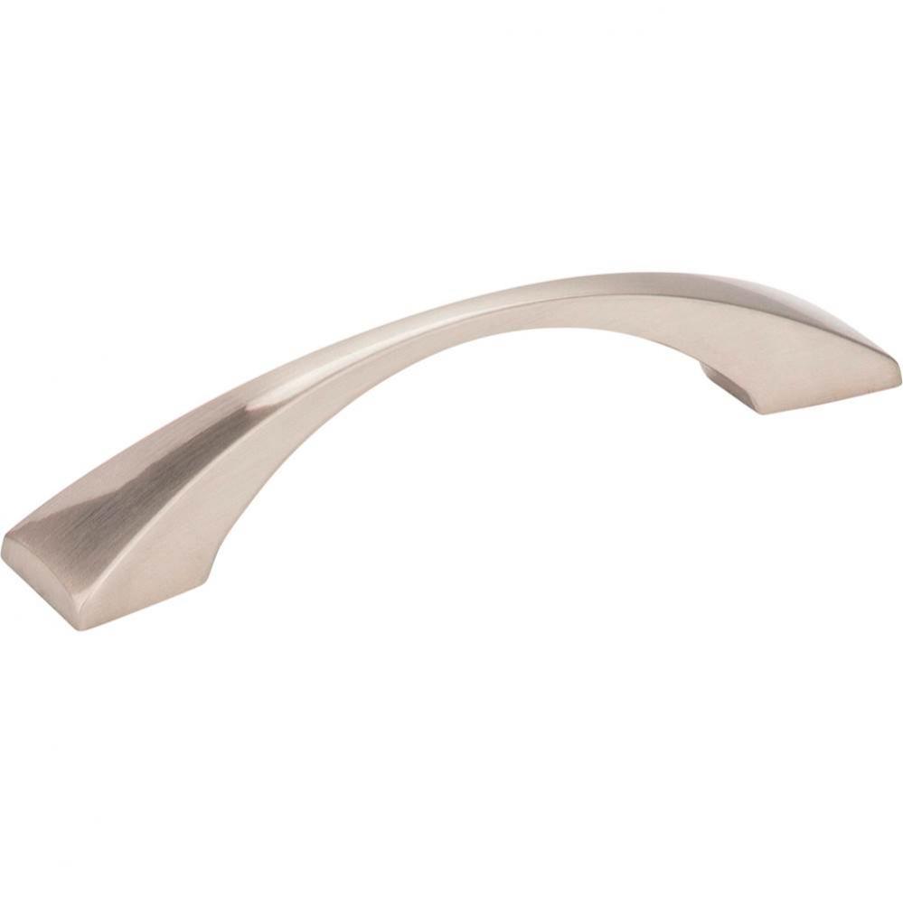 96 mm Center-to-Center Satin Nickel Square Glendale Cabinet Pull
