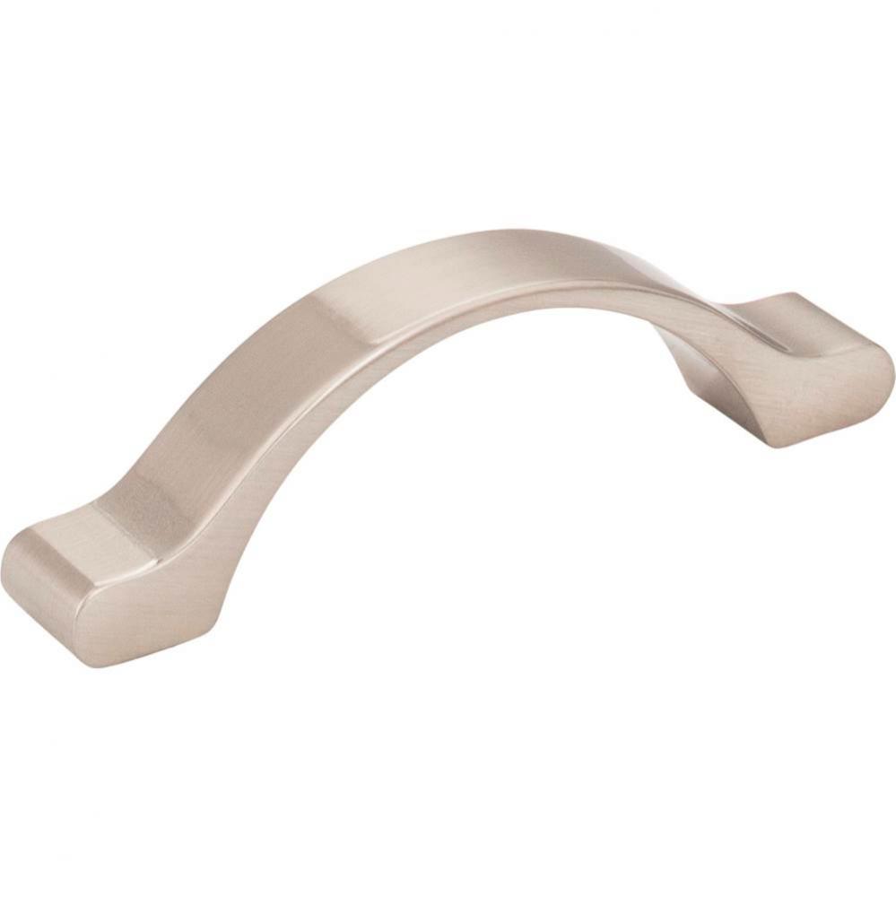 3&apos;&apos; Center-to-Center Satin Nickel Arched Seaver Cabinet Pull