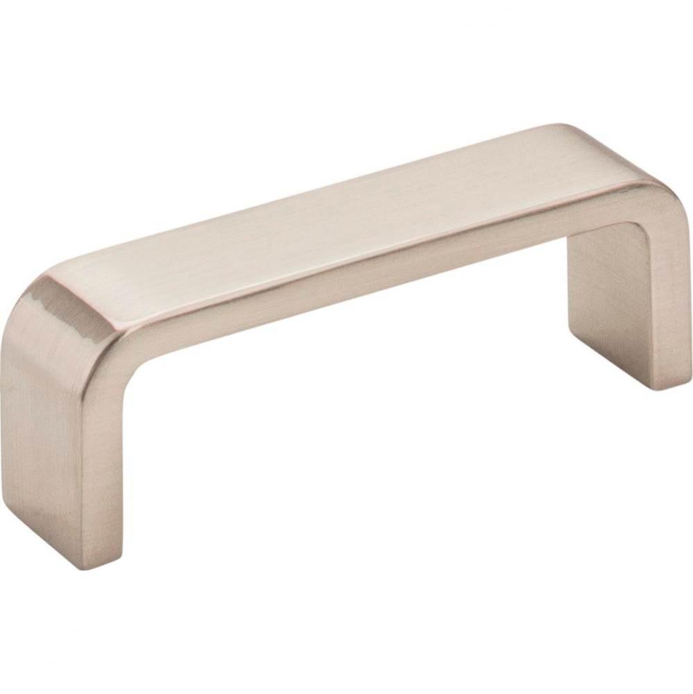 3&apos;&apos; Center-to-Center Satin Nickel Square Asher Cabinet Pull