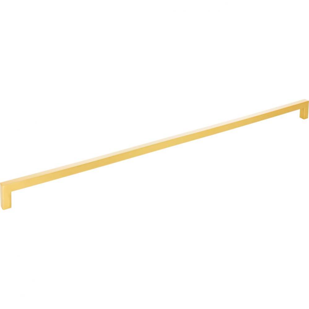 448 mm Center-to-Center Brushed Gold Square Stanton Cabinet Bar Pull