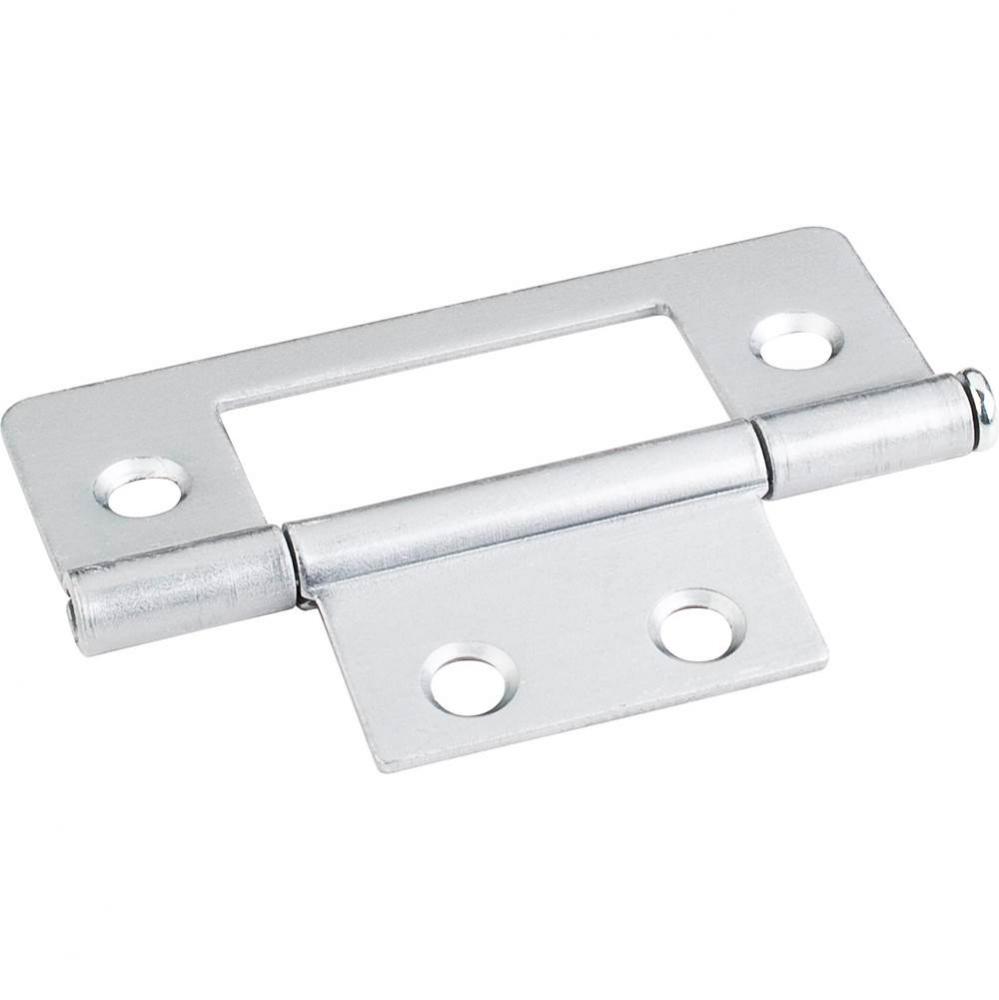 Brushed Chrome 3&apos;&apos; Loose Pin Non-Mortise Hinge 4 Hole