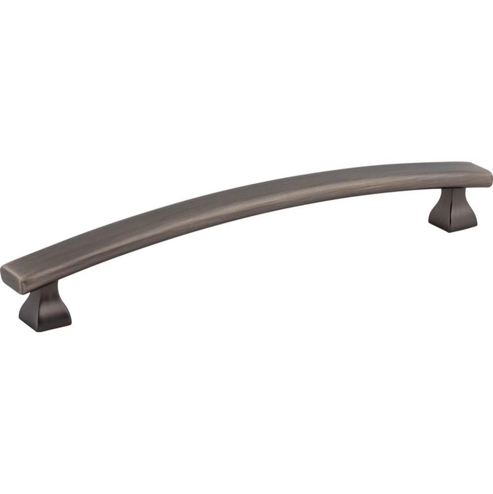 160 mm Center-to-Center Brushed Pewter Square Hadly Cabinet Pull