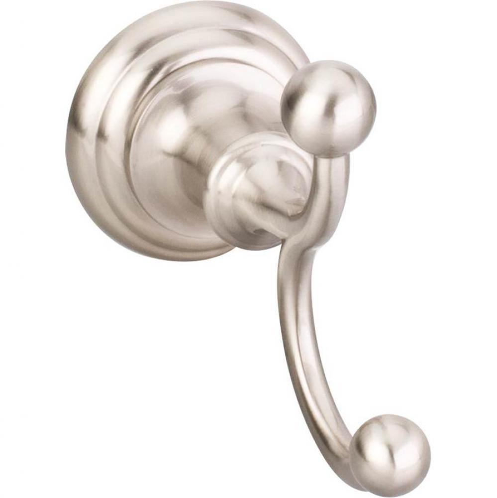 Fairview Satin Nickel Double Robe Hook  - Contractor Packed