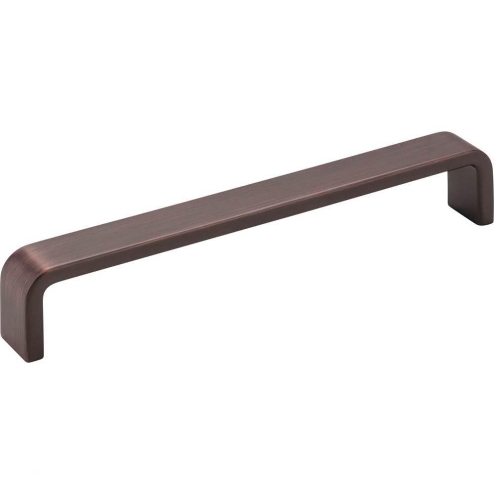 160 mm Center-to-Center Brushed Oil Rubbed Bronze Square Asher Cabinet Pull