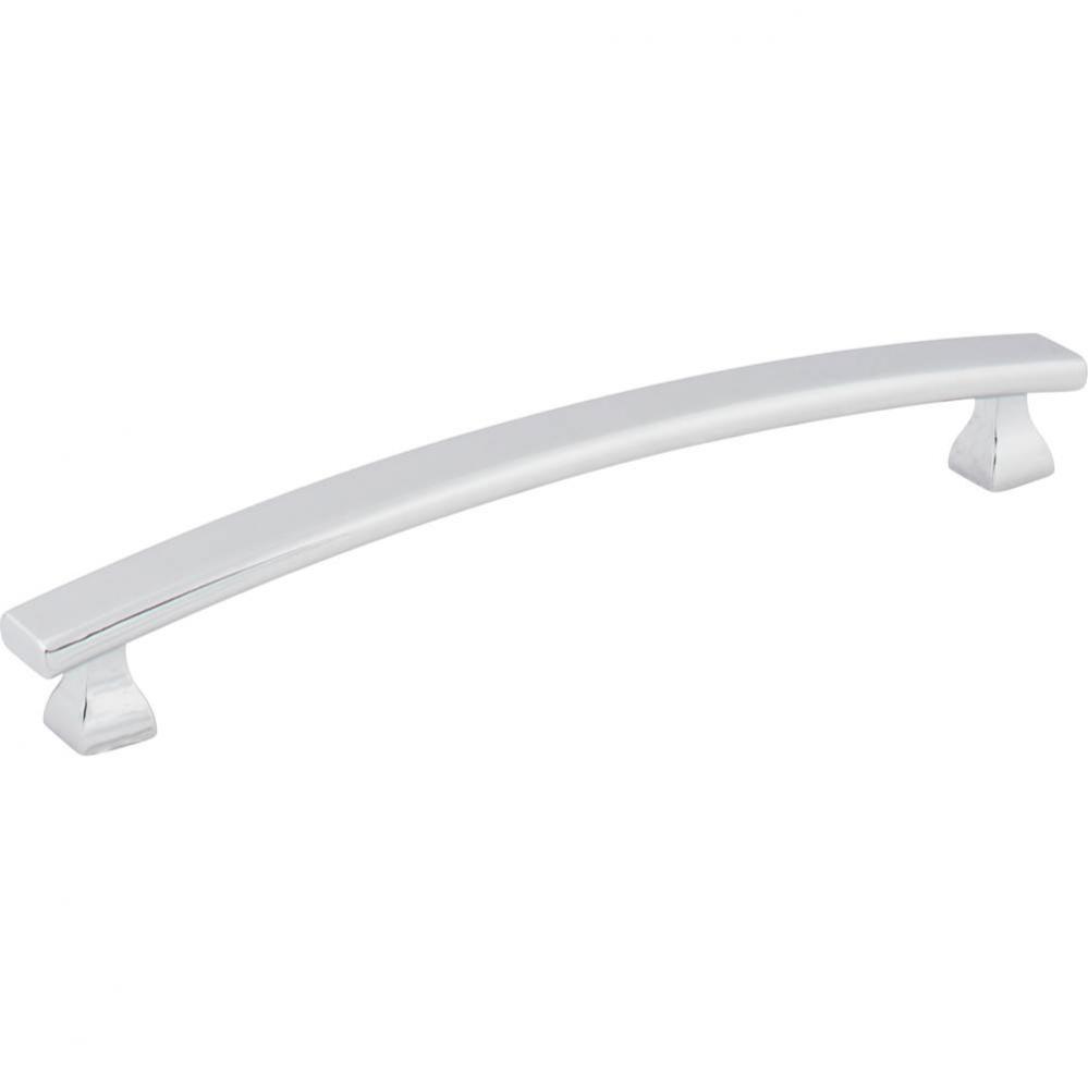 160 mm Center-to-Center Polished Chrome Square Hadly Cabinet Pull