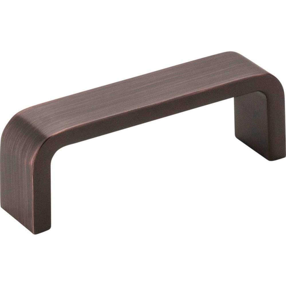 3&apos;&apos; Center-to-Center Brushed Oil Rubbed Bronze Square Asher Cabinet Pull