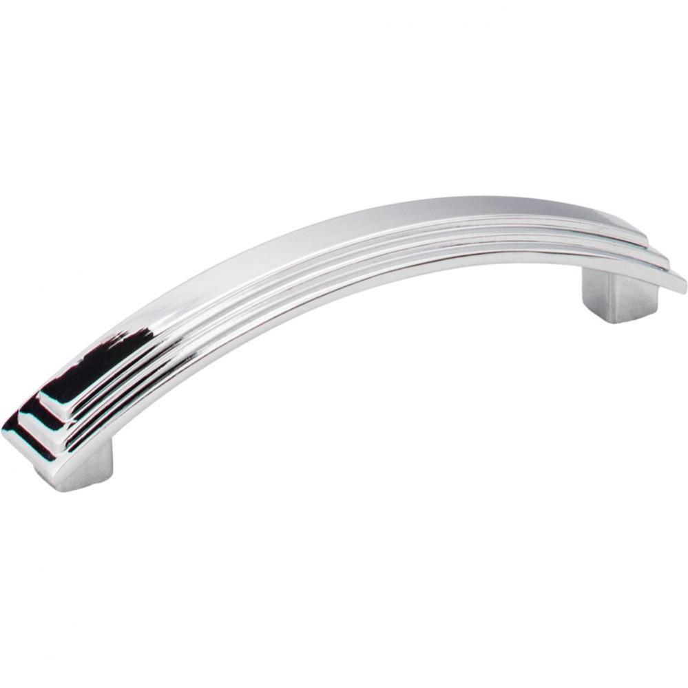 96 mm Center-to-Center Polished Chrome Arched Calloway Cabinet Pull