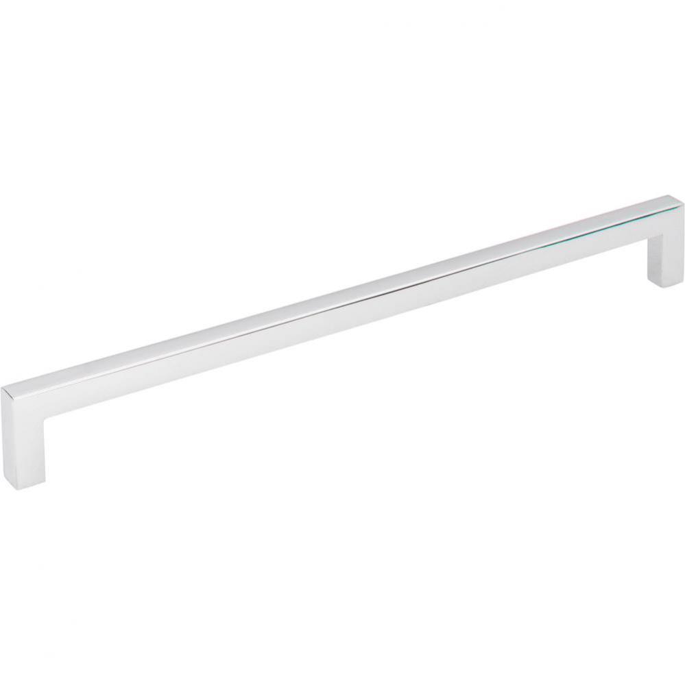 224 mm Center-to-Center Polished Chrome Square Stanton Cabinet Bar Pull