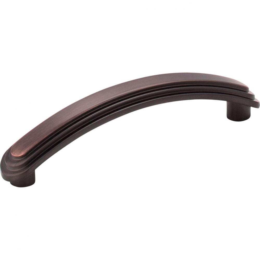 96 mm Center-to-Center Brushed Oil Rubbed Bronze Arched Calloway Cabinet Pull