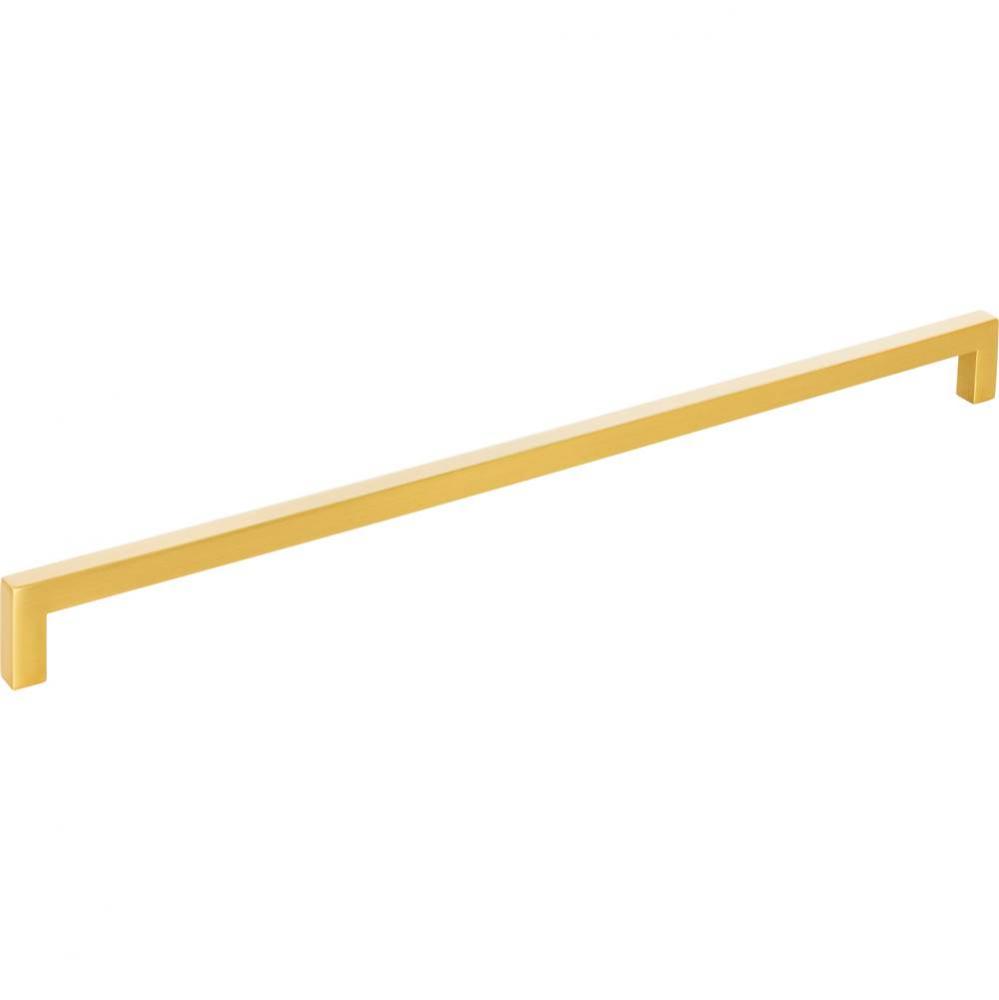 320 mm Center-to-Center Brushed Gold Square Stanton Cabinet Bar Pull