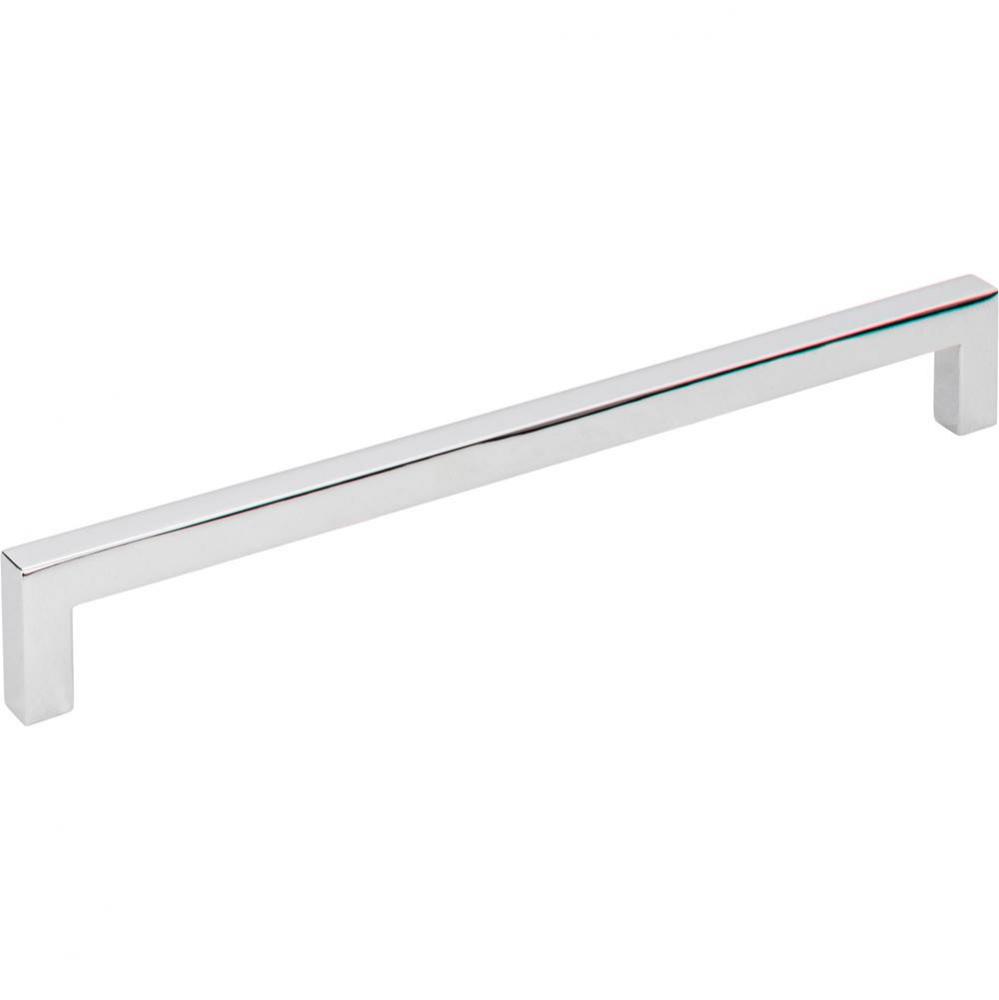192 mm Center-to-Center Polished Chrome Square Stanton Cabinet Bar Pull