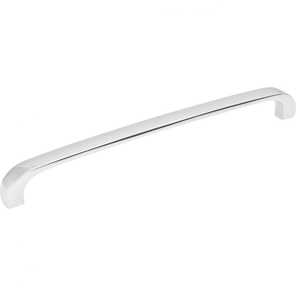 192 mm Center-to-Center Polished Chrome Square Slade Cabinet Pull