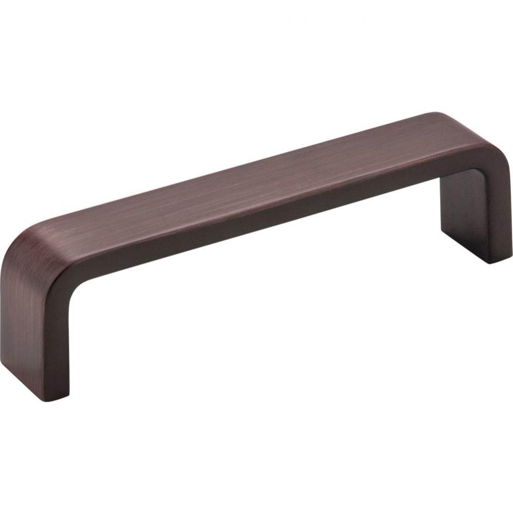 4&apos;&apos; Center-to-Center Brushed Oil Rubbed Bronze Square Asher Cabinet Pull