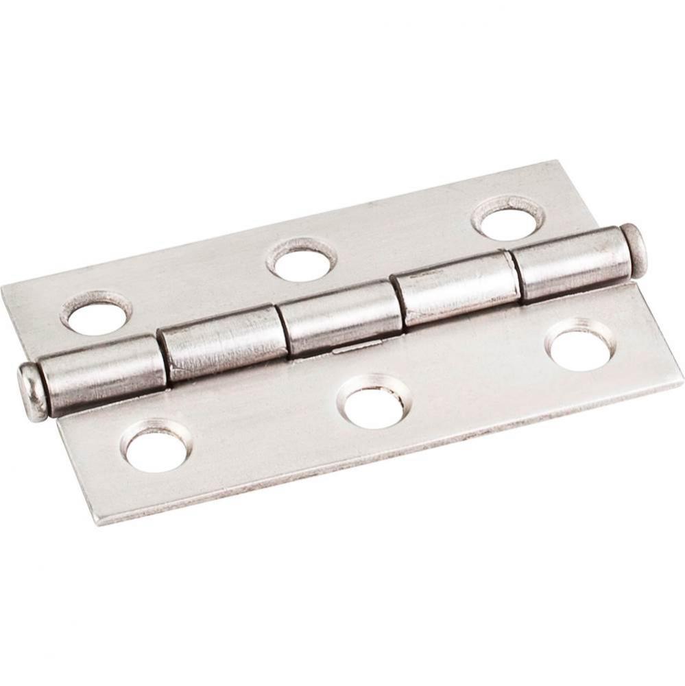 Stainless Steel 2-1/2&apos;&apos; x 1-1/2&apos;&apos; Single Half Swaged Butt Hinge