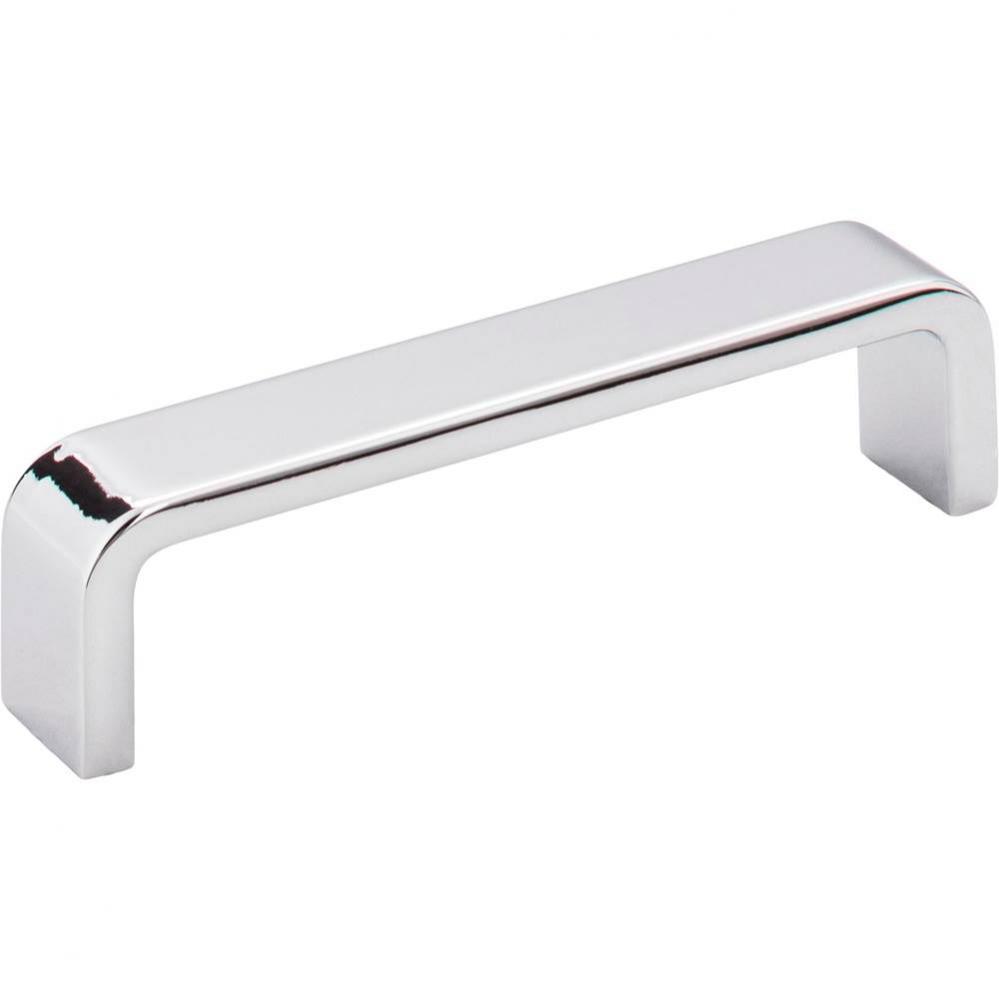 4&apos;&apos; Center-to-Center Polished Chrome Square Asher Cabinet Pull
