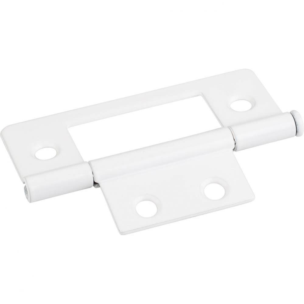 Bright White 3&apos;&apos; Loose Pin Non-Mortise Hinge 4 Hole