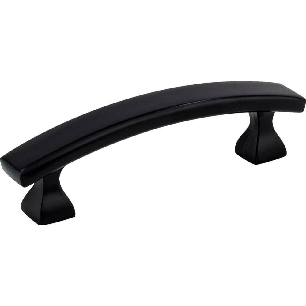3&apos;&apos; Center-to-Center Matte Black Square Hadly Cabinet Pull