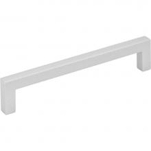 Hardware Resources 625-128MS - 128 mm Center-to-Center Matte Silver Square Stanton Cabinet Bar Pull