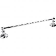 Hardware Resources BHE5-04PC - Fairview Polished Chrome 24'' Single Towel Bar - Contractor Packed