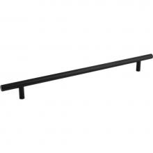 Hardware Resources 366SSMB - 288 mm Center-to-Center Hollow Matte Black Stainless Steel Naples Cabinet Bar Pull