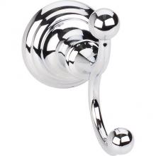 Hardware Resources BHE5-02PC-R - Fairview Polished Chrome Double Robe Hook - Retail Packaged