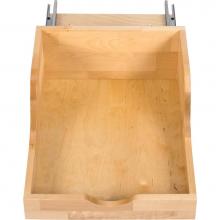 Hardware Resources ROVHB18-WB - 18'' Wood High Back Rollout for Vanity Depth