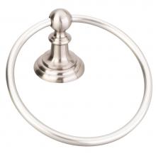 Hardware Resources BHE5-06SN - Fairview Satin Nickel Towel Ring - Contractor Packed