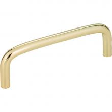 Hardware Resources S271-96PB - 96 mm Center-to-Center Polished Brass Torino Cabinet Wire Pull