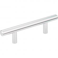 Hardware Resources 136PC - 3'' Center-to-Center Polished Chrome Naples Cabinet Bar Pull