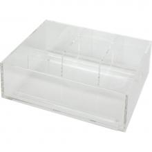 Hardware Resources VBPO-T01 - Divided Acrylic Top Tray for Vanity Pullout