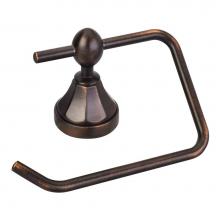 Hardware Resources BHE3-01DBAC - Newbury Brushed Oil Rubbed Bronze Euro Paper Holder - Contractor Packed