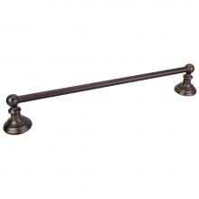 Hardware Resources BHE5-03DBAC - Fairview Brushed Oil Rubbed Bronze 18'' Single Towel Bar - Contractor Packed