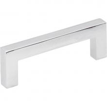 Hardware Resources 625-3PC - 3'' Center-to-Center Polished Chrome Square Stanton Cabinet Bar Pull