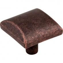 Hardware Resources 525DMAC - 1-1/8'' Overall Length Distressed Oil Rubbed Bronze Square Glendale Cabinet Knob