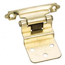 Hardware Resources P5922PB - Traditional 3/8'' Inset Hinge with Semi-Concealed Frame Wing - Polished Brass